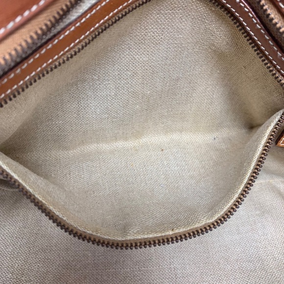 Vintage Gucci Leather Double Strap Shoulder Bag - Picture 7 of 14